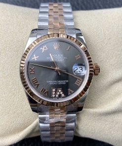 Rolex-Datejust 278271 Ladies 31mm Jubilee Stainless Steel/Rose Gold Grey Dial Roman Markers ARF A2236 Automatic