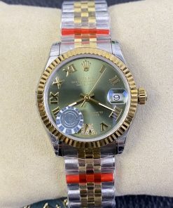 Rolex-Datejust 278273 Ladies 31mm Jubilee Stainless Steel/Yellow Gold Mint Green Dial Roman Markers TWF A2236 Automatic