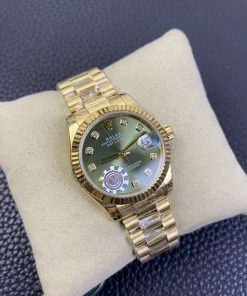 Alternative view of Rolex-Datejust 278278 Ladies 31mm Jubilee Yellow Gold/Yellow Gold Olive Green Dial Diamonds Markers TWF A2236 Automatic