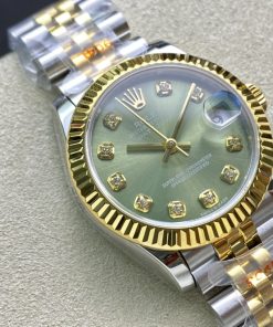 Alternative view of Rolex-Datejust 278273 Ladies 31mm Jubilee Stainlesss Steel/Yellow Gold Mint Green Dial Diamonds Markers Dial WF A2236 Automatic