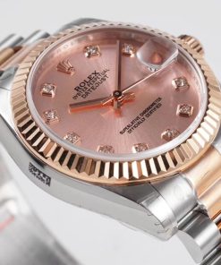 Alternative view of Rolex-Datejust 278271 Ladies 31mm Oyster Stainlesss Steel/Rose Gold Champagne(Pink) Dial Diamonds Markers GSF A2236 Automatic