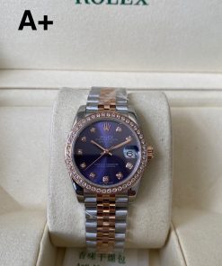Alternative view of Rolex-Datejust 278381 Ladies 31mm Jubilee Diamonads Stainlesss Steel/Rose Gold Aubergine Dial Diamonds Markers A+F A2236 Automatic
