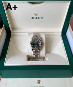 Alternative view of Rolex-Datejust 279171 Ladies 31mm Jubilee Stainlesss Steel/Rose Gold Mint Green Dial Diamonds Markers A+F A2236 Automatic