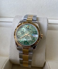 Alternative view of Rolex-Datejust 278273 Ladies 31mm Oyster Stainless Steel/Yellow Gold Olive Green Floral Dial A+F A2236 Automatic