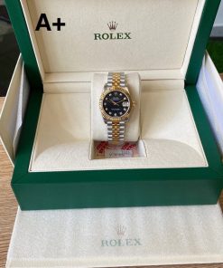 Alternative view of Rolex-Datejust 278273 Ladies 31mm Jubilee Stainless Steel/Yellow Gold Black Mother-Of-Pearl Dial Diamonds Markers A+F A2236 Automatic