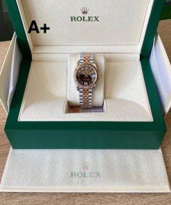 Alternative view of Rolex-Datejust 278271 Ladies 31mm Jubilee Stainless Steel/Rose Gold Dark Grey Dial Roman Markers A+F A2236 Automatic