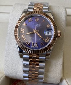 Rolex-Datejust 278271 Ladies 31mm Jubilee Stainless Steel/Rose Gold Aubergine Purple Dial Roman Markers A+F A2236 Automatic