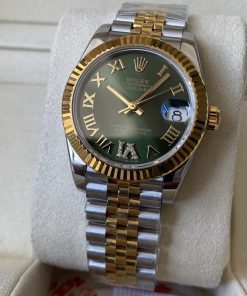 Rolex-Datejust 278273 Ladies 31mm Jubilee Stainless Steel/Yellow Gold Mint Green Dial Roman Markers A+F A2236 Automatic
