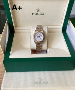 Alternative view of Rolex-Datejust 278271 Ladies 31mm Oyster Stainless Steel/Rose Gold Silver Floral Dial A+F A2236 Automatic