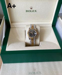Alternative view of Rolex-Datejust 278273 Ladies 31mm Jubilee Stainless Steel/Yellow Gold Dark Grey Dial Diamonds Markers A+F A2236 Automatic