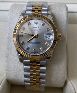 Rolex-Datejust 278273 Ladies 31mm Jubilee Stainless Steel/Yellow Gold Silver Dial Diamonds Markers A+F A2236 Automatic
