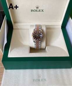 Alternative view of Rolex-Datejust 278271 Ladies 31mm Jubilee Stainless Steel/Rose Gold Chocolate Brown Dial Diamonds Markers A+F A2236 Automatic