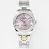 Rolex-Datejust 278384 Ladies 31mm Oyster Stainless Steel/Steel Sundust Pink Dial Diamonds Markers ARF A2236 Automatic
