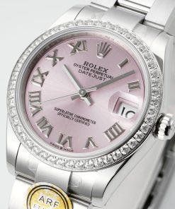 Alternative view of Rolex-Datejust 278289 Ladies 31mm Oyster Stainless Steel/Steel Sundust Pink Dial Roman Markers ARF A2236 Automatic