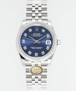 Rolex-Datejust 278274 Ladies 31mm Jubilee Stainless Steel/Steel Blue Dial Diamonds Markers ARF A2236 Automatic