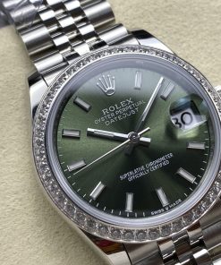 Alternative view of Rolex-Datejust 278384 Ladies 31mm Diamonds Jubilee Stainless Steel/Steel Mint Green Dial Stick Markers ARF A2236 Automatic