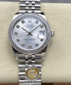 Rolex-Datejust 278384 Ladies 31mm Diamonds Jubilee Stainless Steel/Steel Silver Dial Diamonds Markers ARF A2236 Automatic