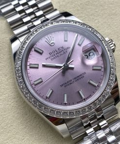 Alternative view of Rolex-Datejust 278384 Ladies 31mm Jubilee Diamonds Stainless Steel/Steel Sundust Pink Dial Stick Markers ARF A2236 Automatic