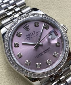 Alternative view of Rolex-Datejust 278384 Ladies 31mm Jubilee Diamonds Stainless Steel/Steel Sundust Pink Dial Diamonds Markers ARF A2236 Automatic