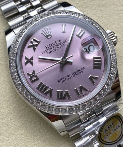 Alternative view of Rolex-Datejust 278384 Ladies 31mm Jubilee Diamonds Stainless Steel/Steel Sundust Pink Dial Roman Markers ARF A2236 Automatic