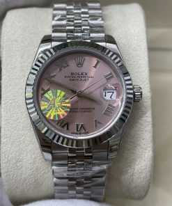 Rolex-Datejust 278274 Ladies 31mm Jubilee Stainless Steel/Steel Pink Dial Roman Markers A+F A2236 Automatic