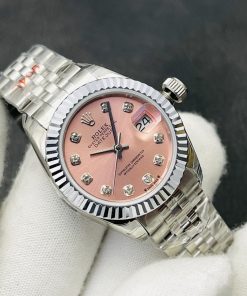 Alternative view of Rolex-Datejust 278274 Ladies 31mm Jubilee Stainless Steel/Steel Pink Dial Diamonds Markers A+F A2236 Automatic