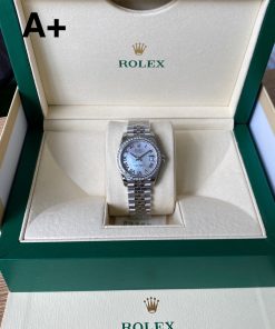 Alternative view of Rolex-Datejust 278384 Ladies 31mm Jubilee Diamonds Stainless Steel/Steel Mother-Of-Pearl Dial Roman Markers A+F A2236 Automatic