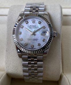 Rolex-Datejust 278274 Ladies 31mm Jubilee Stainless Steel/Steel Mother-Of-Pearl Dial Diamonds Markers A+F A2236 Automatic