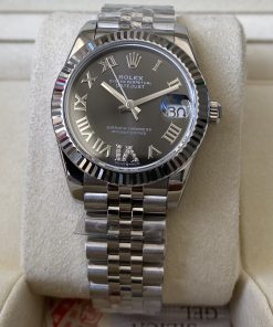Rolex-Datejust 278274 Ladies 31mm Jubilee Stainless Steel/Steel Dark Grey Dial Roman Markers A+F A2236 Automatic