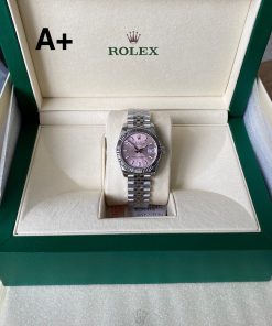 Alternative view of Rolex-Datejust 278274 Ladies 31mm Jubilee Stainless Steel/Steel Sundust Pink Dial Stick Markers A+F A2236 Automatic