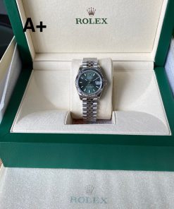 Alternative view of Rolex-Datejust 278274 Ladies 31mm Jubilee Stainless Steel/Steel Mint Green Dial Stick Markers A+F A2236 Automatic