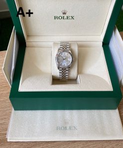 Alternative view of Rolex-Datejust 278274 Ladies 31mm Jubilee Stainless Steel/Steel Silver Dial Diamonds Markers A+F A2236 Automatic