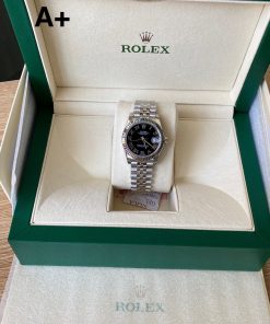 Alternative view of Rolex-Datejust 278274 Ladies 31mm Jubilee Stainless Steel/Steel Black Dial Roman Markers A+F A2236 Automatic
