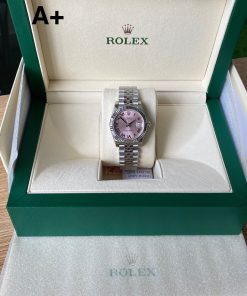 Alternative view of Rolex-Datejust 278274 Ladies 31mm Jubilee Stainless Steel/Steel Sundust Pink Dial Roman Markers A+F A2236 Automatic