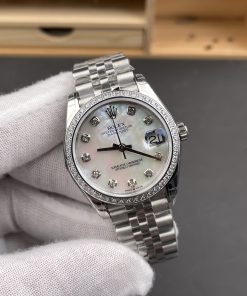Alternative view of Rolex-Datejust 278274 Ladies 31mm Jubilee Stainless Steel/Steel Mother-Of-Pearl Dial Diamonds Markers A+F A2236 Automatic