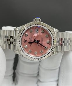 Alternative view of Rolex-Datejust 279174 Ladies 28mm Jubilee Stainless Steel/Steel Pink Dial Diamonds Markers GSF A2236 Automatic