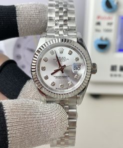 Rolex-Datejust 279174 Ladies 28mm Jubilee Stainless Steel/Steel Silver Dial Diamonds Markers GSF A2236 Automatic