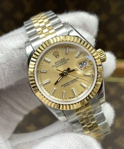 Alternative view of Rolex-Datejust 279173 Ladies 28mm Jubilee Stainless Steel/Yellow Gold Champagne Gold Dial Stick Markers GSF A2236 Automatic