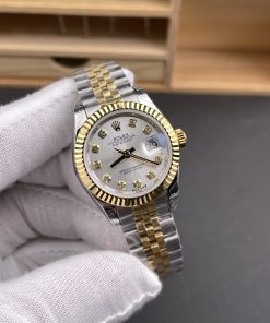 Alternative view of Rolex-Datejust 279173 Ladies 28mm Jubilee Stainless Steel/Yellow Gold Silver Dial Diamonds Markers GSF A2236 Automatic
