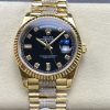 Rolex-DayDate 128238 36mm President Yellow Gold/Yellow Gold Black Dial Diamonds Markers 8+F VR3255 Automatic