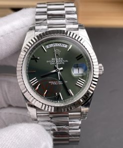 Rolex-DayDate 228239 40mm President Stainless Steel/Steel Mint Green Dial Roman Markers VSF DD3255 V2 Automatic(Gain Weight)