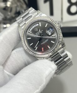 Alternative view of Rolex-DayDate 228239 40mm President Stainless Steel/Steel Grey Dial Stick Markers VSF DD3255 V2 Automatic(Gain Weight)