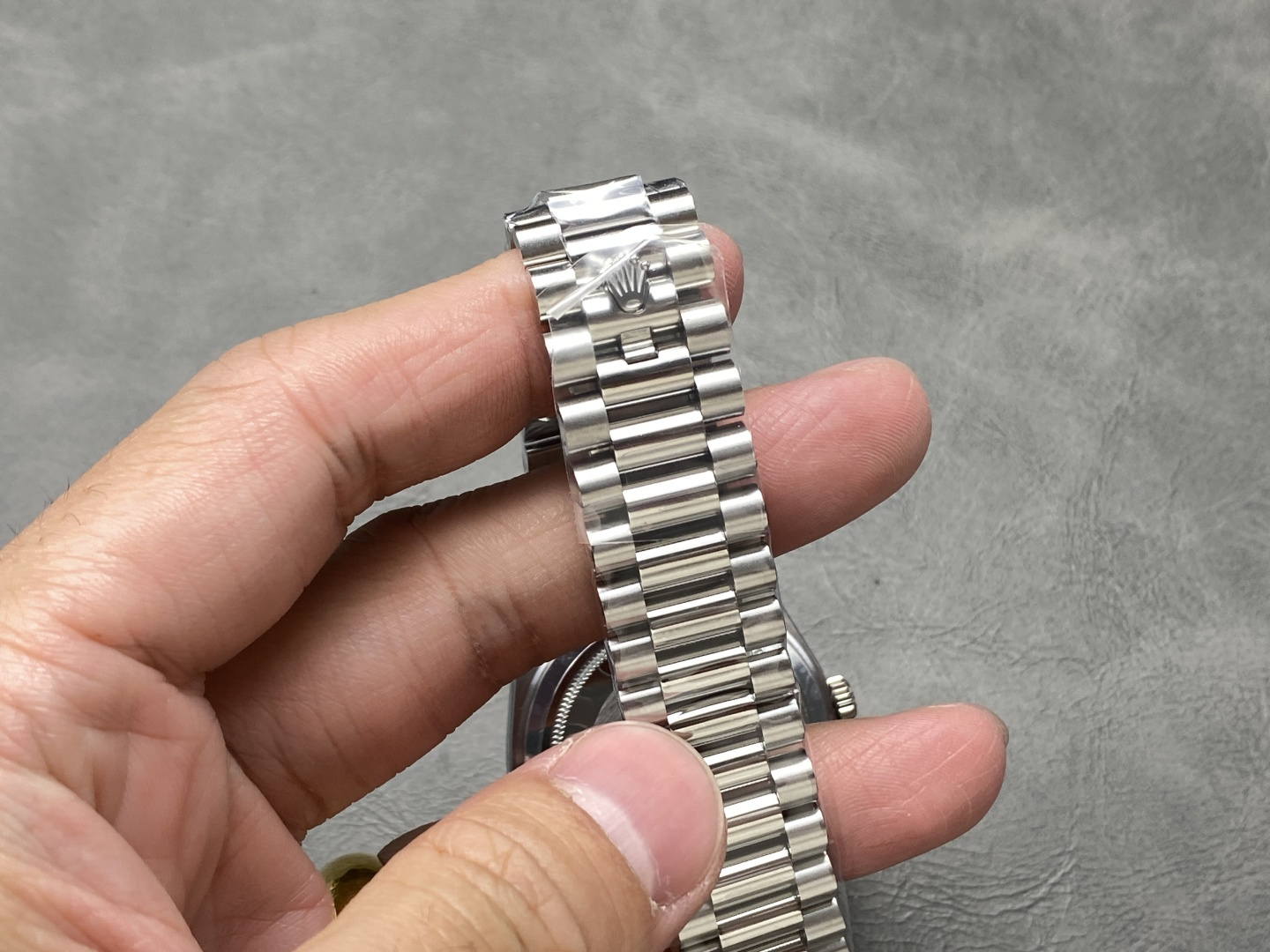 Rolex-DayDate 228236 40mm President Stainless Steel/Steel Olive Green Dial Roman Diamonds Markers GMF VR3255 Automatic(Gain Weight) - Image 8