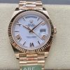 Rolex-DayDate 228235 40mm President Rose Gold White Dial Roman Markers ARF VR3255 Automatic(Gain Weight)