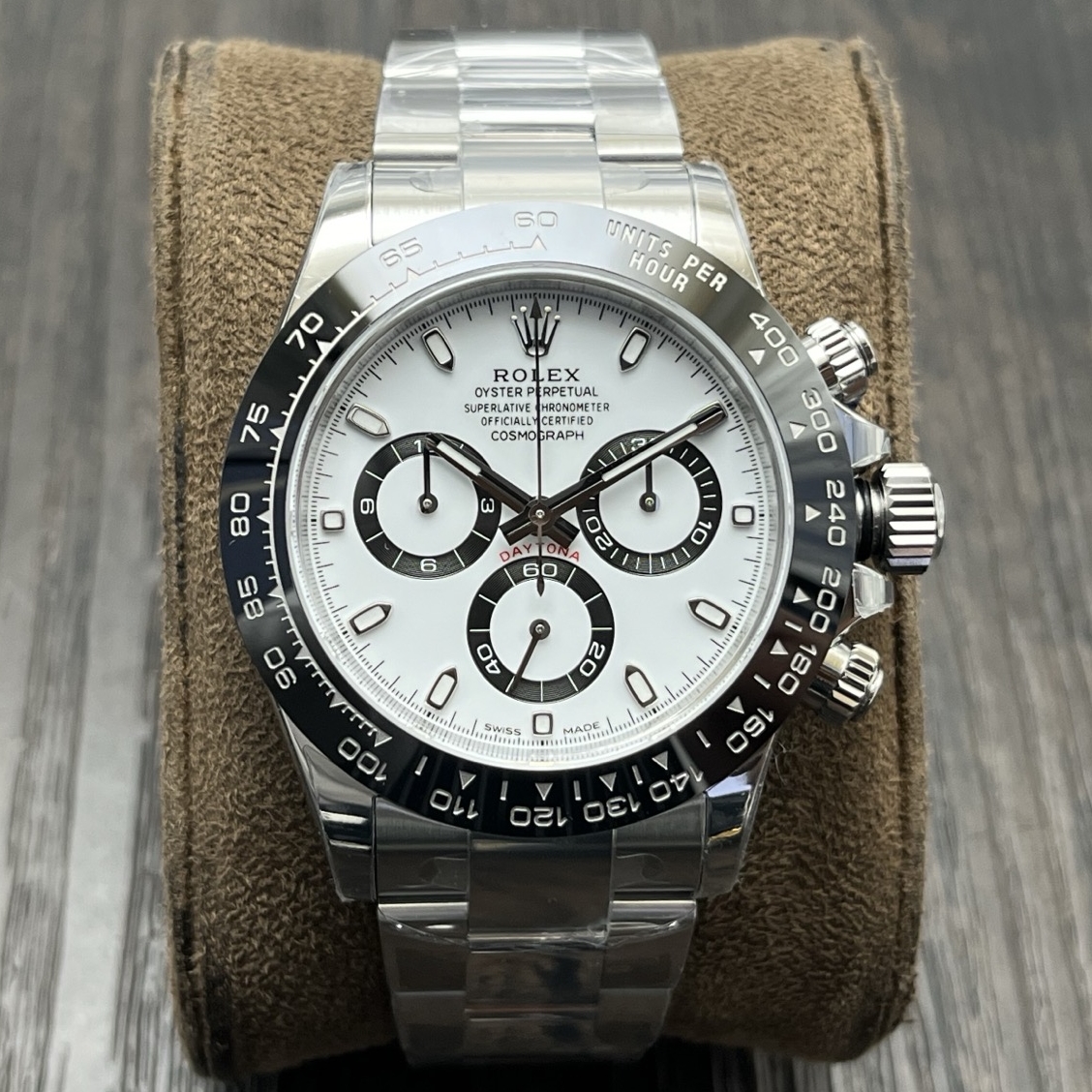 Rolex-Daytona 126500 40mm White Panda Stainless Steel/Steel White Dial Stick Markers VSF V2 DD4130 Automatic