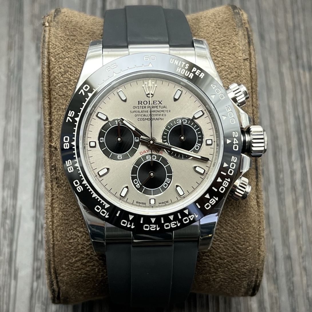 Rolex-Daytona 116519 40mm Stainless Steel/Rubber Grey Dial Stick Markers VSF V2 DD4130 Automatic