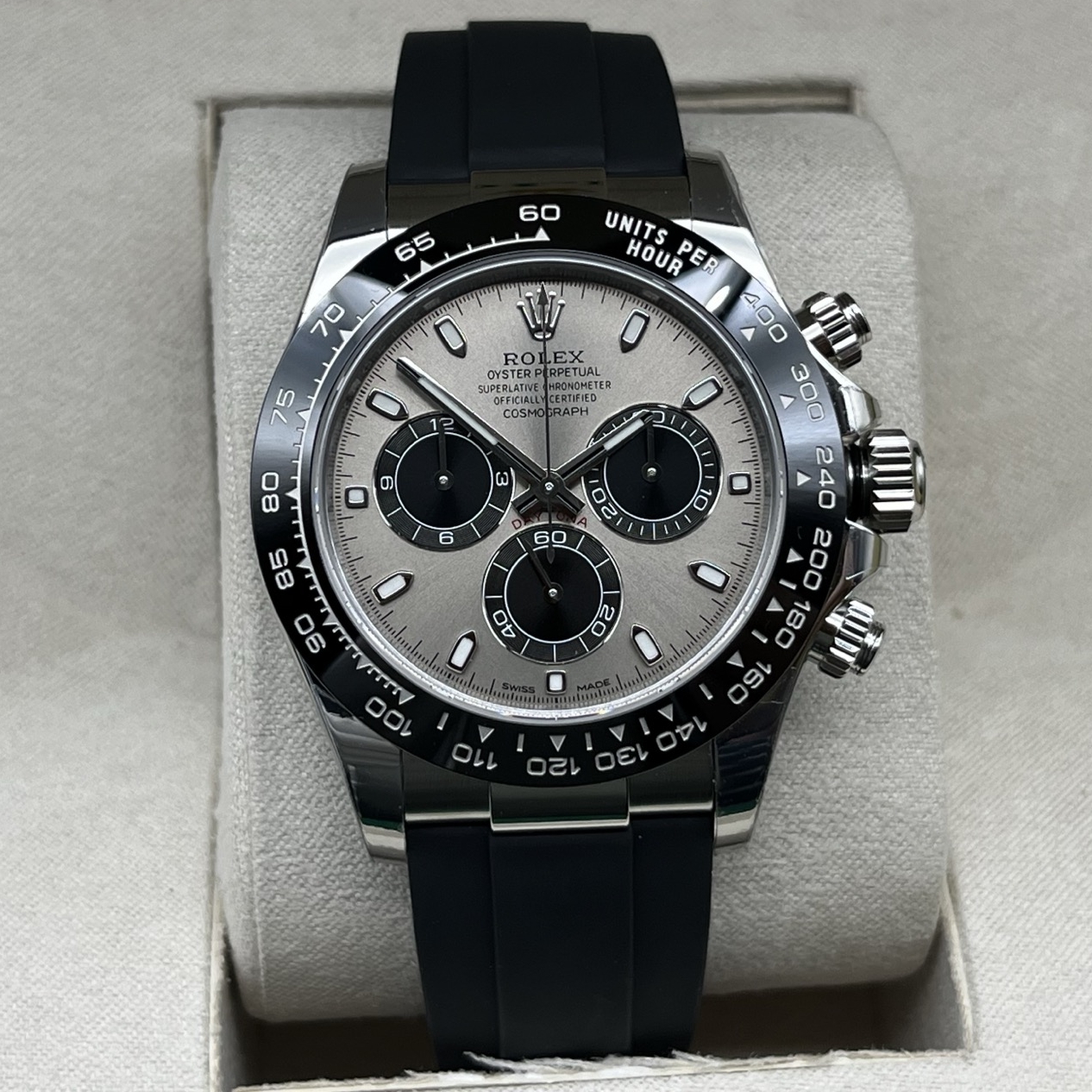 Rolex-Daytona 126519 40mm Stainless Steel/Rubber Grey Dial Stick Markers VSF DD4130 Automatic