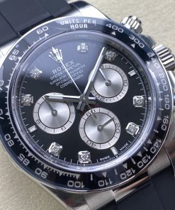 Alternative view of Rolex-Daytona 126519 40mm Stainless Steel/Steel Black Dial Diamonds Markers VSF V2 DD4131 Automatic