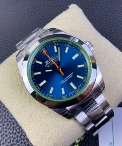 Alternative view of Rolex-Milgauss 116400GV 40mm Stainless Steel/Steel Blue Dial Stick Markers GSF A3131 Automatic