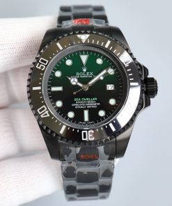 Rolex-DeepSea Dweller Pro Hunter 116660 44mm PVD/PVD Gradient Green Dial Round Markers BLAKEN VR3135 Automatic